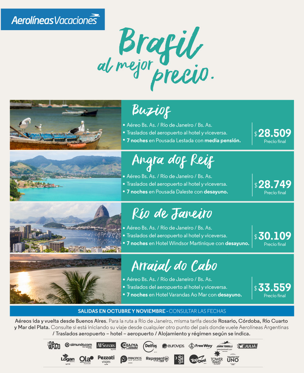 Paquetes hacia Brasil